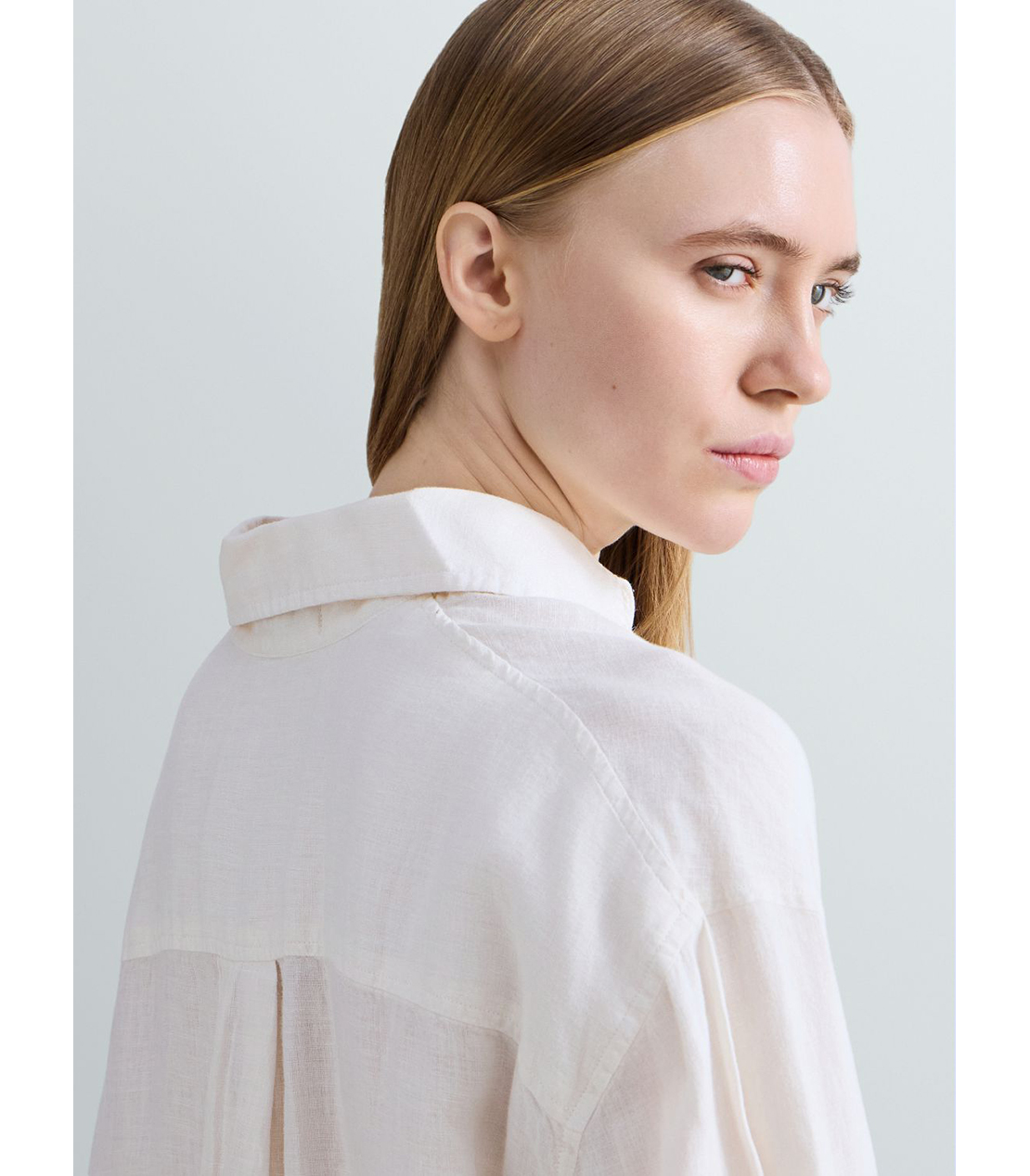 リネンオーバーサイズシャツ 詳細画像 ホワイト 7